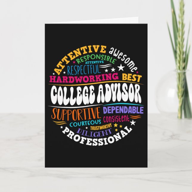 Groovy College Advisor Appreciation Week Ck To Sch Card (Front)