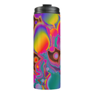 Groovy Color Burst Thermal Tumbler