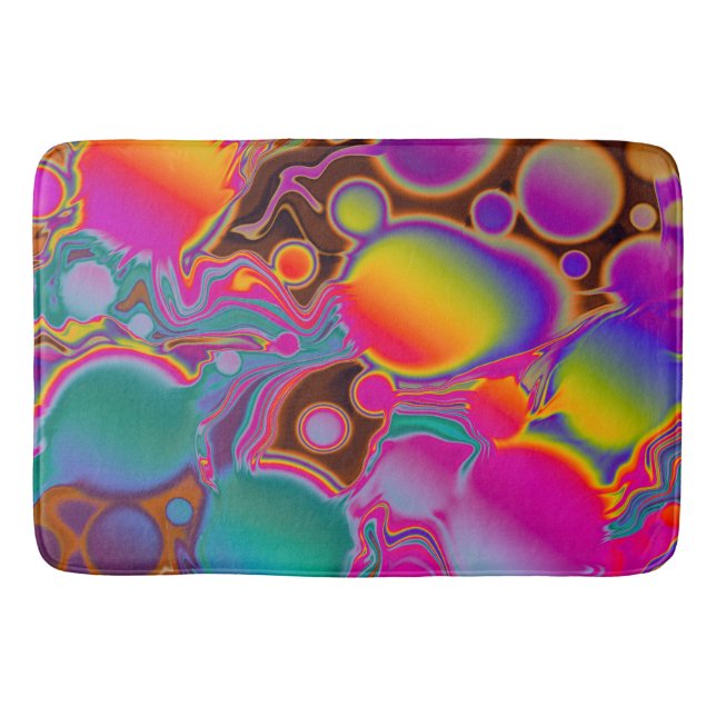 Groovy Colour Burst Bath Mat (Front)