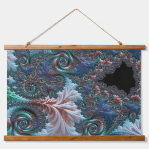 Groovy Colourful Boho Hippie Mandelbrot Fractal Ar Hanging Tapestry