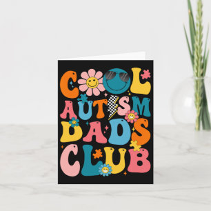 Groovy Cool Autism Dads Club Autism Awareness Son Card
