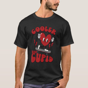 Groovy Cooler Than Cupid Retro Valentine Heart Ska T-Shirt