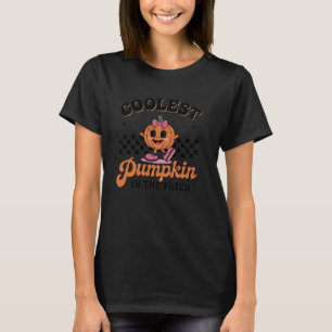 Groovy Coolest Pumpkin in The Patch Halloween for T-Shirt