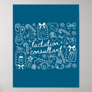 Groovy Coquette Lactation Consultant Breastfeeding Poster