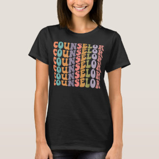 Groovy Counsellor Therapist Mental Health Matters T-Shirt