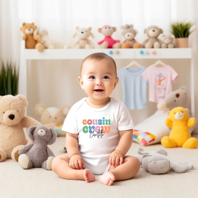 Groovy Cousin Crew Personalized Baby Bodysuit (Groovy Cousin Crew Personalized Baby Bodysuit)