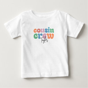 Groovy Cousin Crew Personalized Baby T-Shirt
