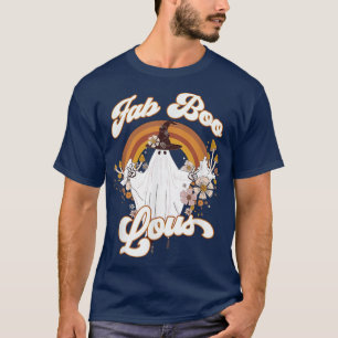 Groovy Cute Boo Ghost Halloween Fab Boo Lous Birth T-Shirt
