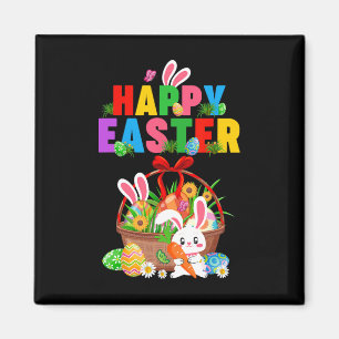 Groovy Cute Bunny Easter Egg Sket Easter Day Girls Magnet