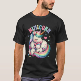 Groovy Cute Mimicorn Unicorn Lover Mama Mothers Da T-Shirt