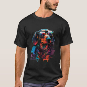 Groovy Dachshund Wiener Dog Lover Pet Puppy Traine T-Shirt