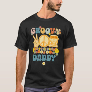 Groovy Daddy Retro Matching Family Baby Shower Fat T-Shirt