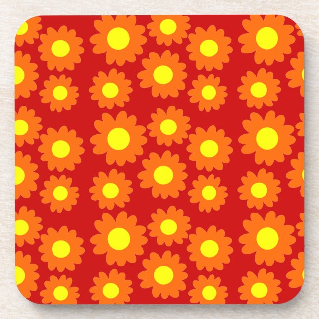 Groovy Daisies Coaster (Front)