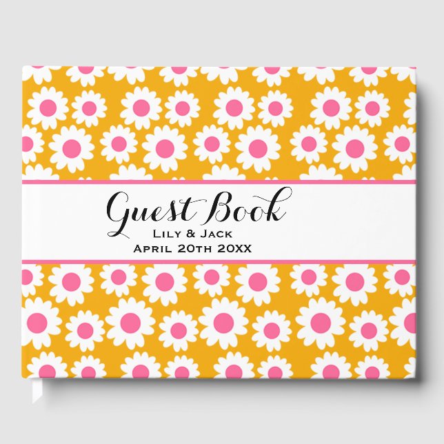 Groovy Daisies Guest Book (Front)