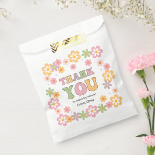 Groovy Daisies Hippie Birthday Thank You Favour Bag