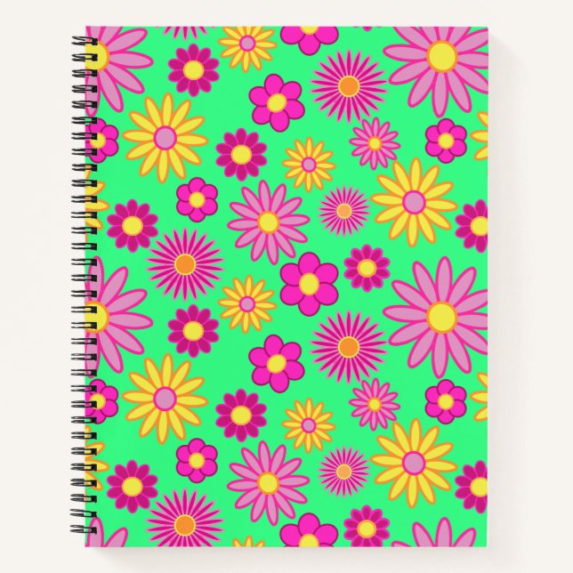 Groovy Daisies Notebook (Front)