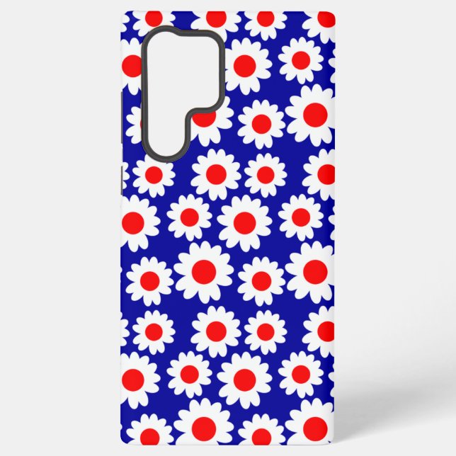 Groovy Daisies Samsung Galaxy S22 Ultra Case (Back)