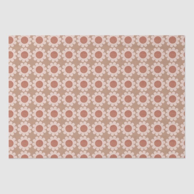 Groovy Daisy Autumn   Tissue Paper (Front)