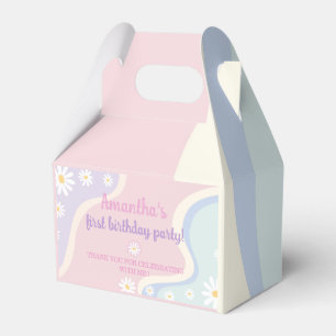 Groovy Daisy Birthday Party Favor Box