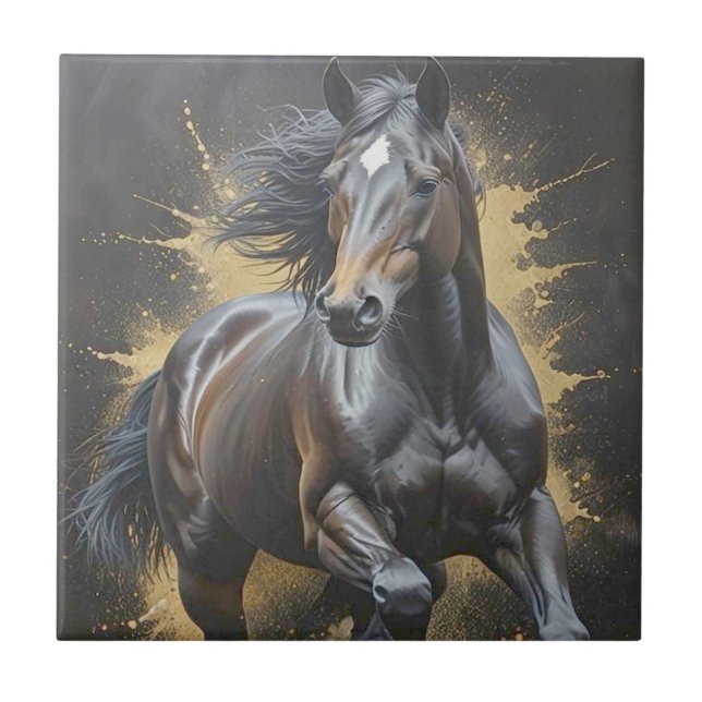 groovy dark horse tile (Front)