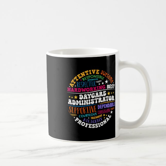 Groovy Daycare Administrator Childcare Provider Af Coffee Mug (Right)