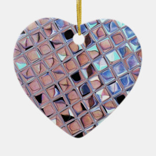 Groovy Disco Ball Mirror Ball Disco Globe Ceramic Ornament