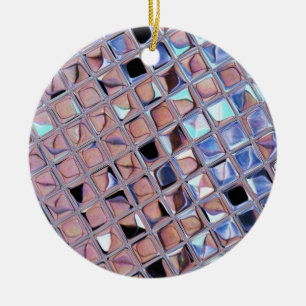 Groovy Disco Ball Mirror Ball Disco Globe Ceramic Ornament