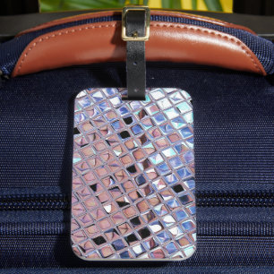 Groovy Disco Ball Mirror Ball Disco Globe Luggage Tag
