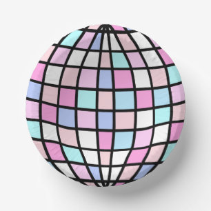 Groovy Disco Ball Paper Plate