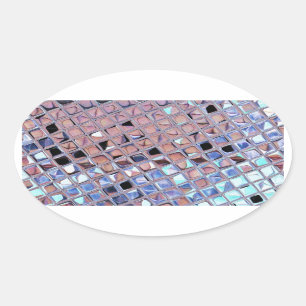 Groovy Disco Mirror Ball for Dance Party Oval Sticker