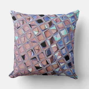 Groovy Disco Mirror Ball for Dance Party Throw Pillow
