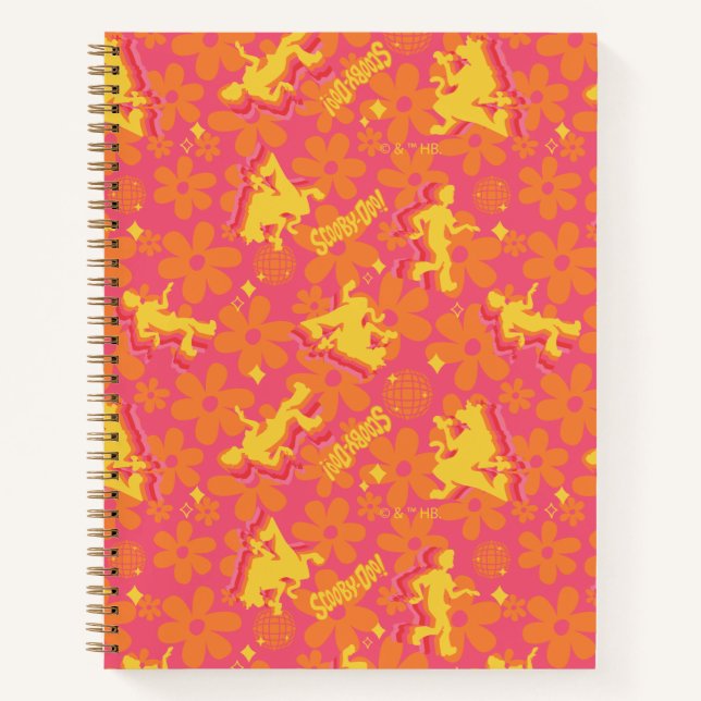 Groovy Disco Scooby-Doo Pattern Notebook (Front)