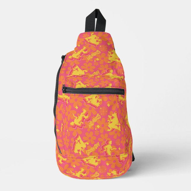 Groovy Disco Scooby-Doo Pattern Sling Bag (Front)