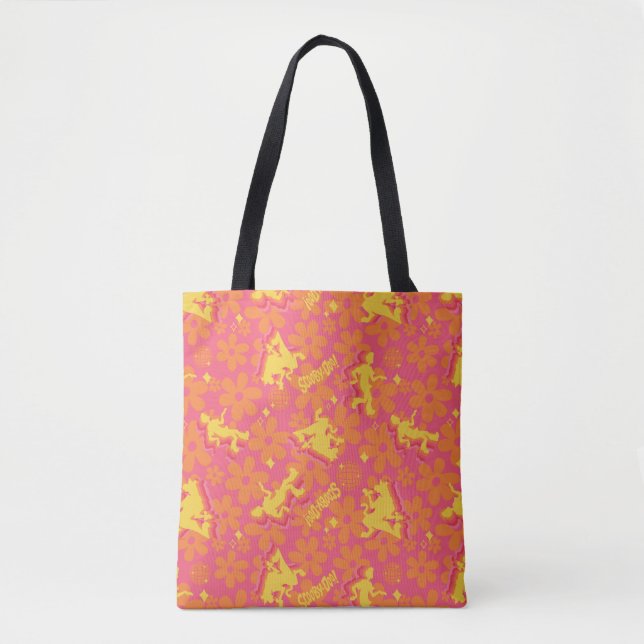Groovy Disco Scooby-Doo Pattern Tote Bag (Front)