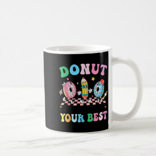 Groovy donut stress do your test day teachers kids coffee mug