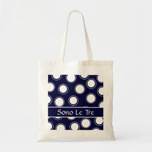 Groovy Dots #5 with monogram Tote Bag