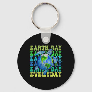 Groovy Earth Day Everyday Shirt Earth Day April 22 Keychain