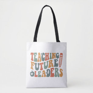 Groovy Earth Tones Teacher Quote Art Tote Bag