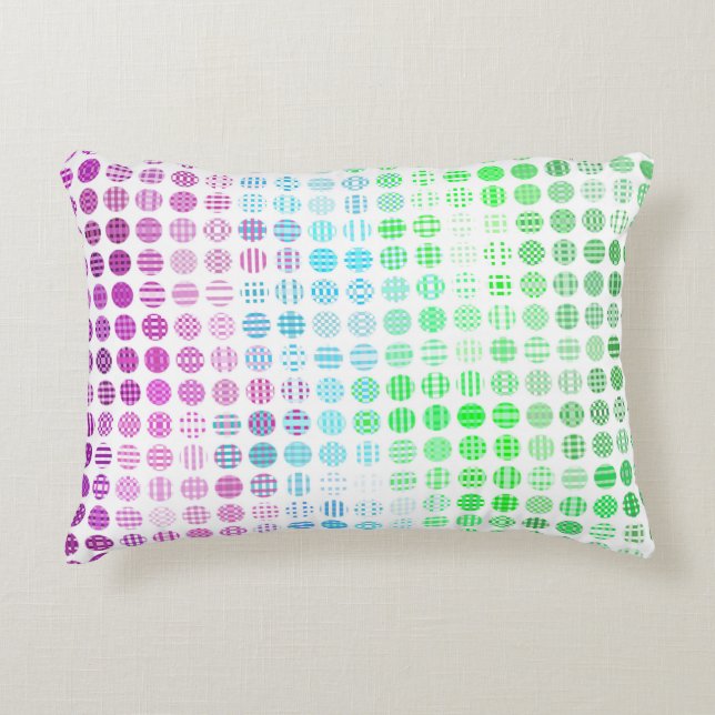 Groovy Eclectic Boho Abstract Toric Pride Flag Accent Pillow (Front)