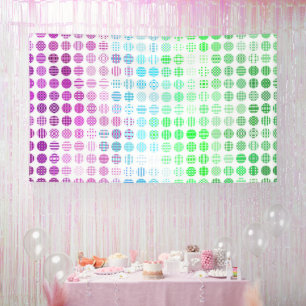 Groovy Eclectic Boho Abstract Toric Pride Flag Banner