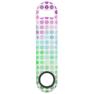 Groovy Eclectic Boho Abstract Toric Pride Flag Bar Key