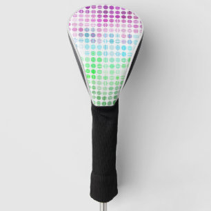 Groovy Eclectic Boho Abstract Toric Pride Flag Golf Head Cover