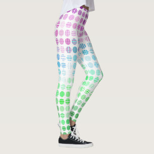 Groovy Eclectic Boho Abstract Toric Pride Flag Leggings