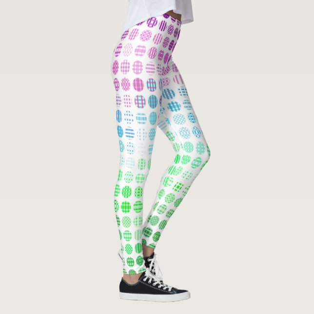 Groovy Eclectic Boho Abstract Toric Pride Flag Leggings (Right)
