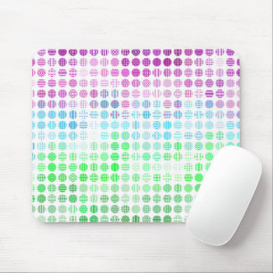 Groovy Eclectic Boho Abstract Toric Pride Flag Mouse Pad
