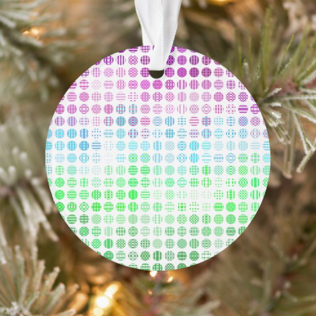 Groovy Eclectic Boho Abstract Toric Pride Flag Ornament (Tree)