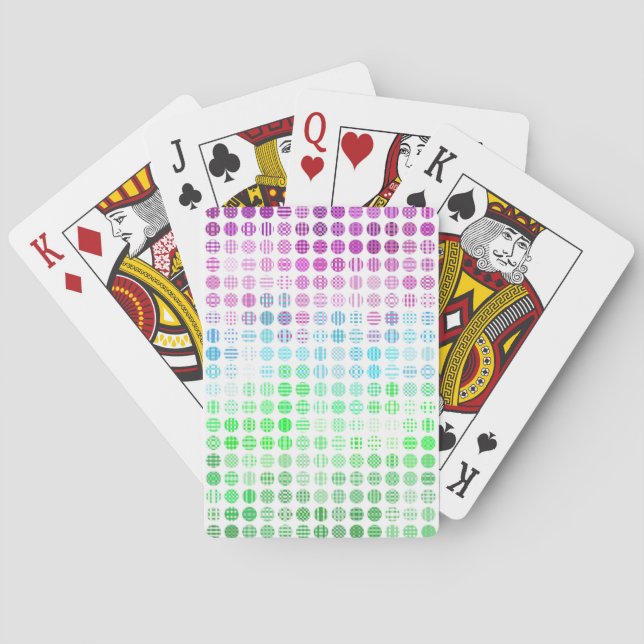 Groovy Eclectic Boho Abstract Toric Pride Flag Playing Cards (Back)
