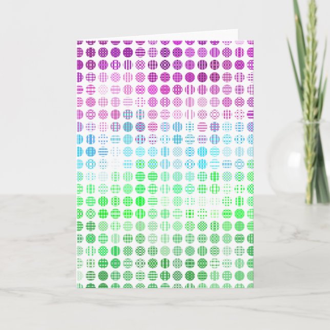Groovy Eclectic Boho Abstract Toric Pride Flag Thank You Card (Front)