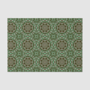 Groovy Eclectic Ornate Christmas Mandala Pattern Tissue Paper