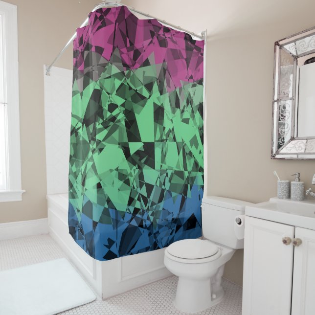 Groovy Eclectic Retro Trippy Polysexual Pride Flag (In Situ)